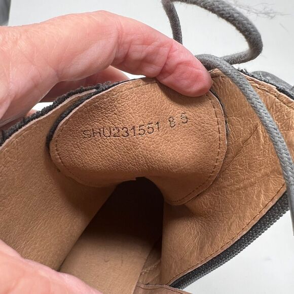 NEW J Jill Wool Boots Size 8.5 Women Side Zip Granny Lace Up Ankle Gray - Picture 9 of 10